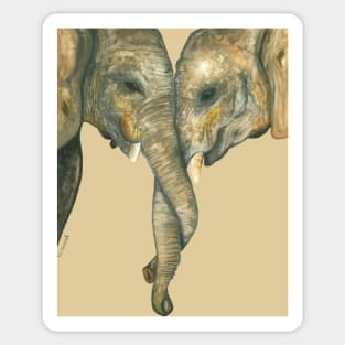 elephant love Sticker